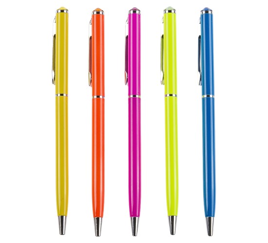 Στυλό Με Πετράδι Σβαρόφκσι Μεταλλικό Σε 5 Χρώματα