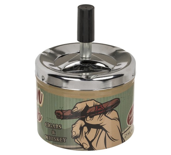 Σταχτοδοχείο Μέταλλο 10cm Σε 4 Σχέδια