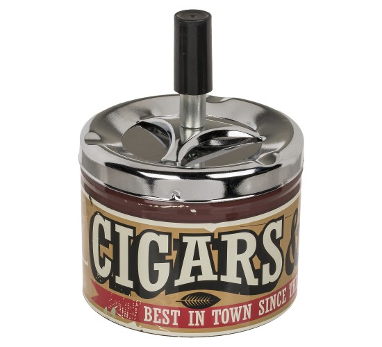 Σταχτοδοχείο Μέταλλο 10cm Σε 4 Σχέδια