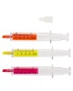 Μαρκαδόρος Υπογραμμίσεως Σύριγγα Πλαστικό 10x8cm Σε 4 Χρώματα