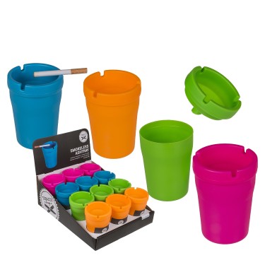 Σταχτοδοχείο Πλαστικό 10x8cm Σε 4 Χρώματα