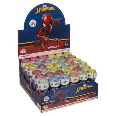 Παιχνίδι Σαπουνόφουσκες Spiderman Με Παζλ Στο Καπάκι 60ml Πλαστικό