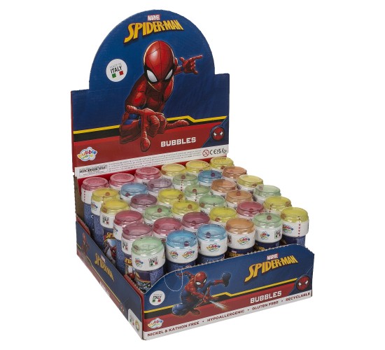 Παιχνίδι Σαπουνόφουσκες Spiderman Με Παζλ Στο Καπάκι 60ml Πλαστικό