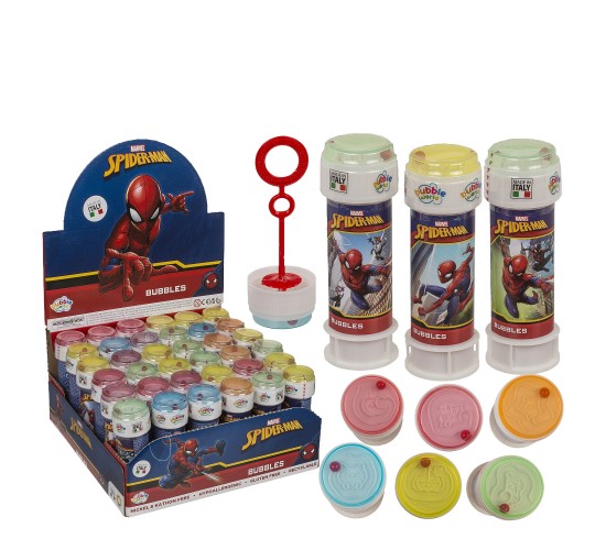 Παιχνίδι Σαπουνόφουσκες Spiderman Με Παζλ Στο Καπάκι 60ml Πλαστικό