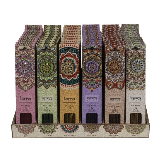 Αρωματικό Χώρου Karma Με Ξύλινα Sticks Και Διακοσμητικό 40Τμχ Σε 6 Αρώματα