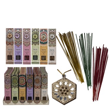 Αρωματικό Χώρου Karma Με Ξύλινα Sticks Και Διακοσμητικό 40Τμχ Σε 6 Αρώματα