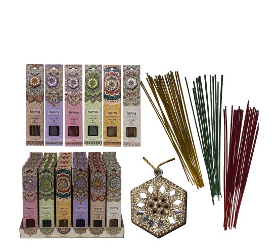 Αρωματικό Χώρου Karma Με Ξύλινα Sticks Και Διακοσμητικό 40Τμχ Σε 6 Αρώματα