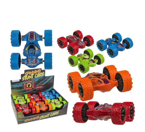 Παιχνίδι Αυτοκίνητο Stunt Car Που Περιστρέφεται Πλαστικό 11.5cm Σε 4 Χρώματα