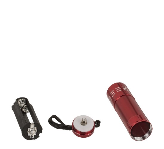 Φακός COB-LED Μπαταρίας Αλουμίνιο 8.5cm Σε 4 Χρώματα