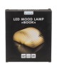 Λάμπα LED Ατμόσφαιρας Επιτραπέζια Βιβλίο Με Εξώφυλλο Δερματίνης Επαναφορτιζόμενη Καφέ 17x13cm