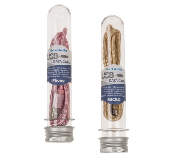 Καλώδιο USB Δεδομένων iPhone/USB-C/Micro USB 1m Σε 4 Χρώματα