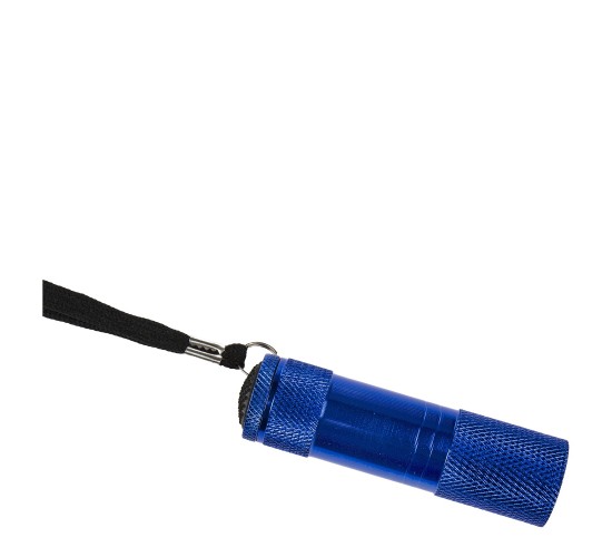 Φακός Με 9 LED Μπαταρίας Μέταλλο 8.5cm Σε 4 Χρώματα