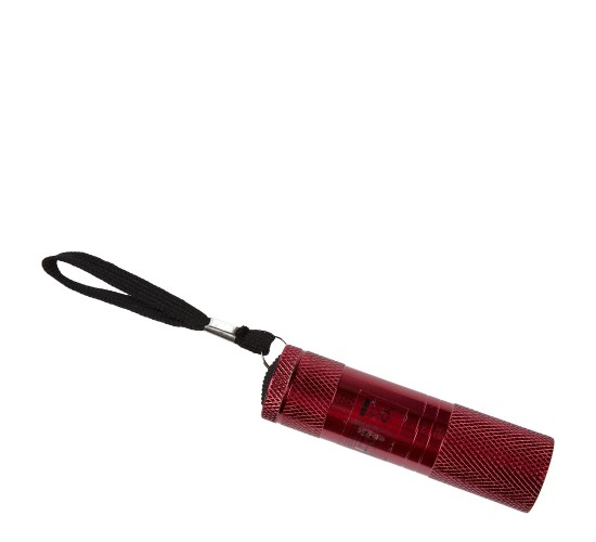 Φακός Με 9 LED Μπαταρίας Μέταλλο 8.5cm Σε 4 Χρώματα