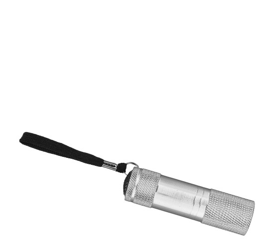 Φακός Με 9 LED Μπαταρίας Μέταλλο 8.5cm Σε 4 Χρώματα