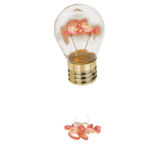 Φωτιστικό Επιτραπέζιο LED Λάμπα Πυρακτώσεως Με Κείμενο ‘Love’ Επαναφορτιζόμενο 12x7cm