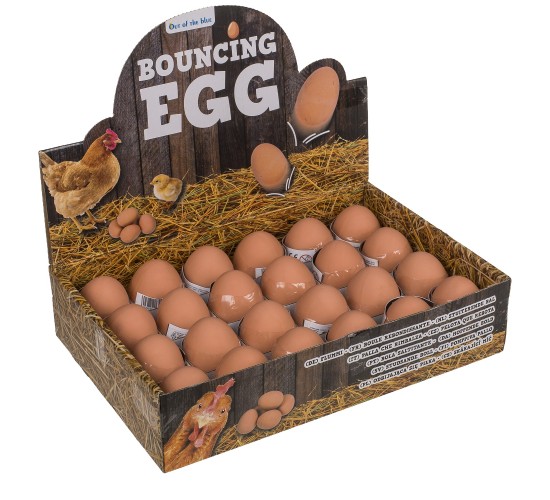 Παιχνίδι Μπαλίτσα Λαστιχένια Αβγό Κότας 5.5cm