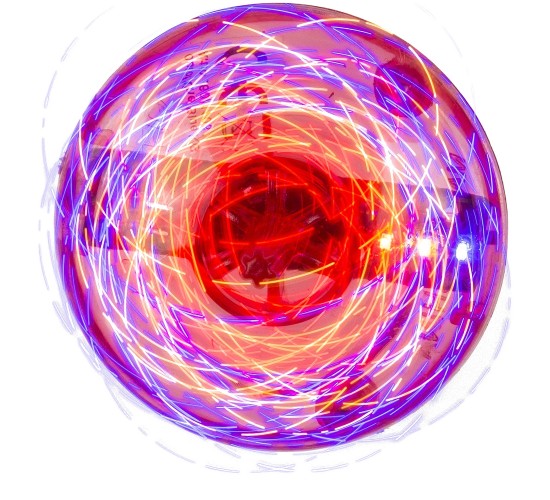 Παιχνίδι Σβούρα Με LED Πλαστικό 4.5cm Σε 6 Χρώματα