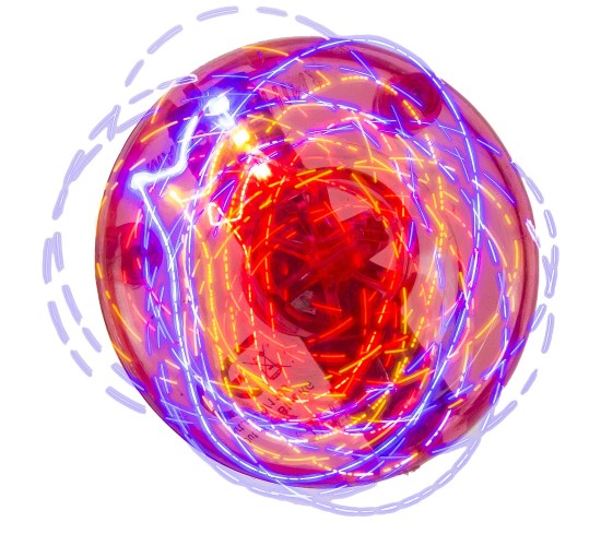 Παιχνίδι Σβούρα Με LED Πλαστικό 4.5cm Σε 6 Χρώματα