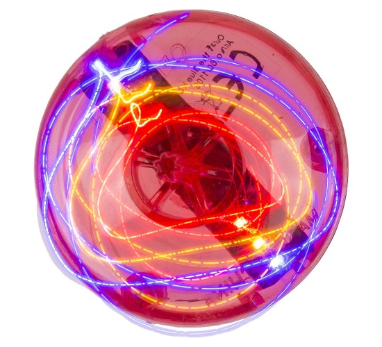 Παιχνίδι Σβούρα Με LED Πλαστικό 4.5cm Σε 6 Χρώματα