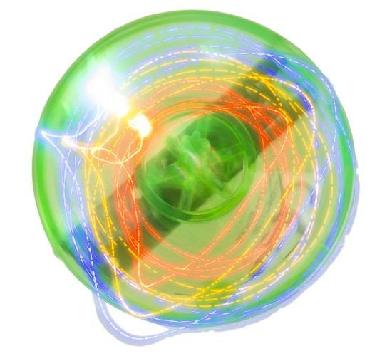 Παιχνίδι Σβούρα Με LED Πλαστικό 4.5cm Σε 6 Χρώματα