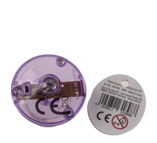 Παιχνίδι Σβούρα Με LED Πλαστικό 4.5cm Σε 6 Χρώματα