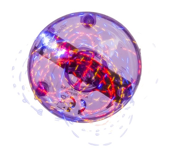 Παιχνίδι Σβούρα Με LED Πλαστικό 4.5cm Σε 6 Χρώματα