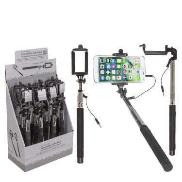 Σέλφι Στικ Επεκτεινόμενο Έως 82cm Με Βύσμα 3.5mm