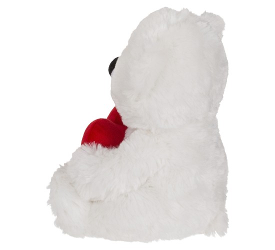 Αρκουδάκι Με Κόκκινη Καρδιά ‘I Love You’ Λευκό/Κόκκινο 22cm