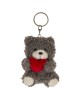 Μπρελόκ Αρκουδάκι Με Καρδιά 8cm Σε 4 Χρώματα