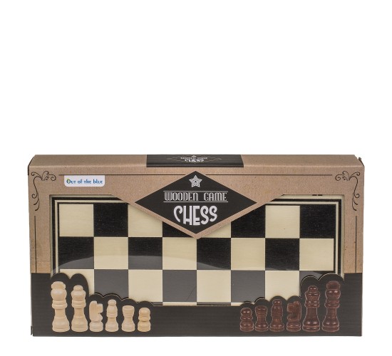 Παιχνίδι Επιτραπέζιο Σκάκι Ξύλο 34x34cm