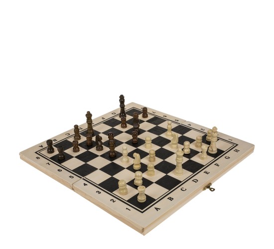 Παιχνίδι Επιτραπέζιο Σκάκι Ξύλο 34x34cm