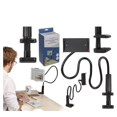 Βάση Στήριξης Κινητού/Τάμπλετ Με Ευλύγιστο Σωλήνα Πλαστικό/Αλουμίνιο 11.5-18.5/110cm