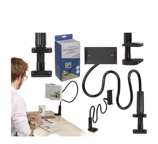 Βάση Στήριξης Κινητού/Τάμπλετ Με Ευλύγιστο Σωλήνα Πλαστικό/Αλουμίνιο 11.5-18.5/110cm