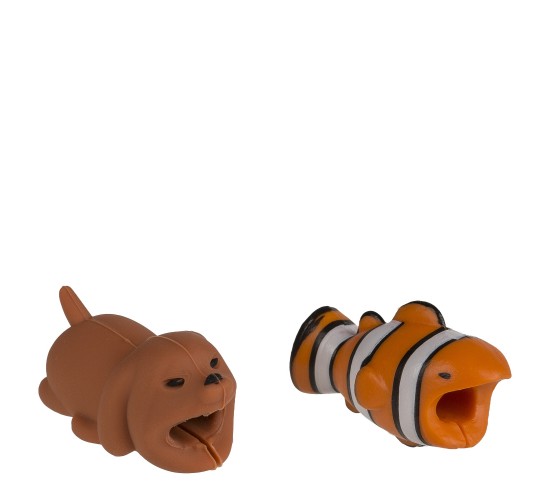 Βάση Στήριξης Καλωδίου Ζωάκι 3.5cm Σε 6 Χρώματα