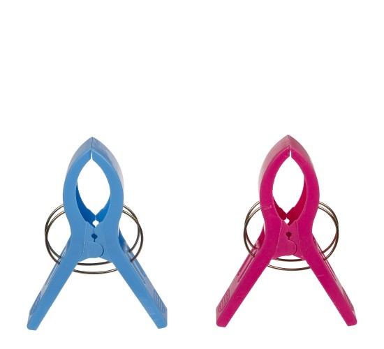 Μανταλάκια Μεγάλα Πολύχρωμα Για Πετσέτα Παραλίας Πλαστικό 12x8.5x2.3cm