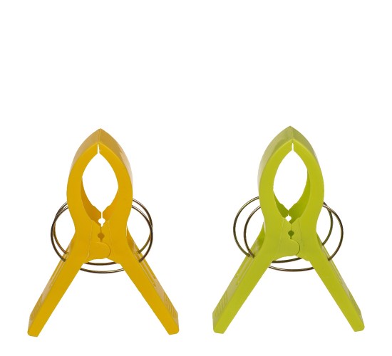 Μανταλάκια Μεγάλα Πολύχρωμα Για Πετσέτα Παραλίας Πλαστικό 12x8.5x2.3cm