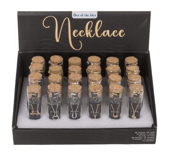 Κολιέ Σε Γυάλινο Σωλήνα Σε 6 Στυλ Και 2 Χρώματα