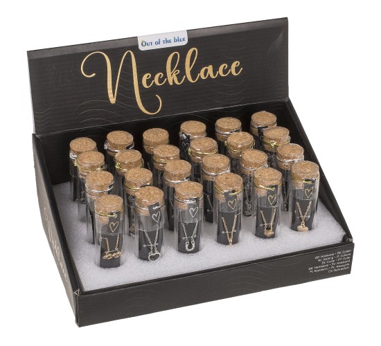 Κολιέ Σε Γυάλινο Σωλήνα Σε 6 Στυλ Και 2 Χρώματα