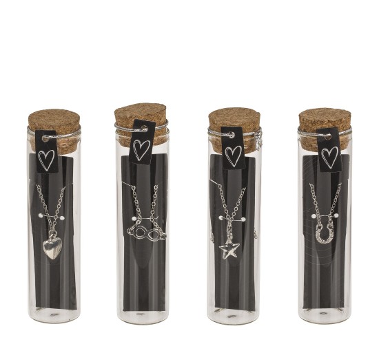 Κολιέ Σε Γυάλινο Σωλήνα Σε 6 Στυλ Και 2 Χρώματα