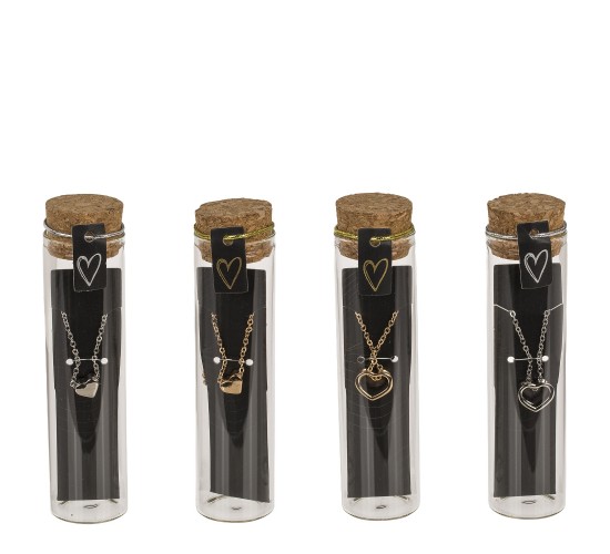 Κολιέ Σε Γυάλινο Σωλήνα Σε 6 Στυλ Και 2 Χρώματα