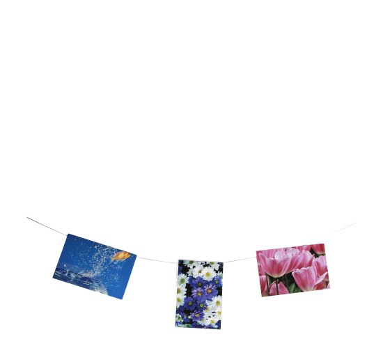 Μεταλλικό Σχοινί Για Κρέμασμα Φωτογραφιών Με 12 Μαγνήτες 190cm