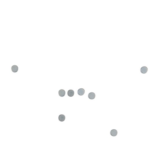 Μεταλλικό Σχοινί Για Κρέμασμα Φωτογραφιών Με 12 Μαγνήτες 190cm