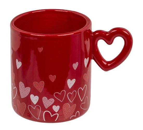 Σετ Δώρου ‘Love’ Με Κεραμική Κούπα 380ml Και Μεταλλικό Μπρελόκ 2Τμχ