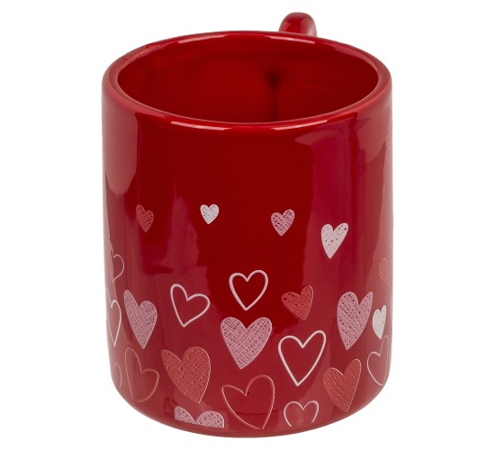 Σετ Δώρου ‘Love’ Με Κεραμική Κούπα 380ml Και Μεταλλικό Μπρελόκ 2Τμχ