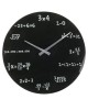 Ρολόι Τοίχου Με Μαθηματικές Εξισώσεις Μαύρο Φ35cm