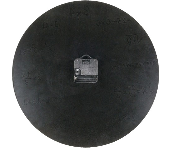 Ρολόι Τοίχου Με Μαθηματικές Εξισώσεις Μαύρο Φ35cm