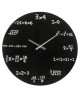 Ρολόι Τοίχου Με Μαθηματικές Εξισώσεις Μαύρο Φ35cm