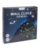 Ρολόι Τοίχου Διάστημα Φωσφοριζέ Μαύρο Πλαστικό Φ30cm