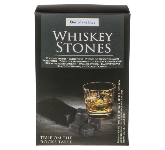 Πέτρες Ψύξης Για Ουίσκι Σε Βελούδινη Θήκη Σετ 6Τμχ