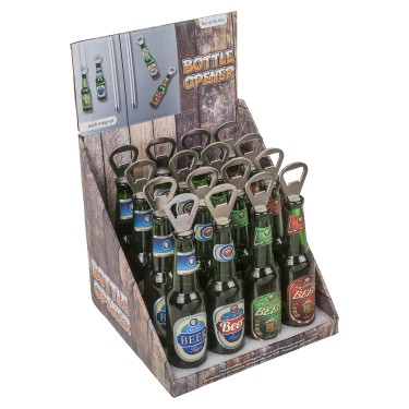 Ανοιχτήρι Μπουκαλίων Με Μαγνήτη Σε Σχήμα Μπουκαλιού Μπύρας Μέταλλο/Πλαστικό 21cm Σε 5 Σχέδια